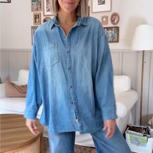 Old Navy Blue Button Down Shirt